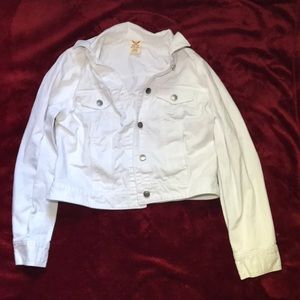 White jean jacket